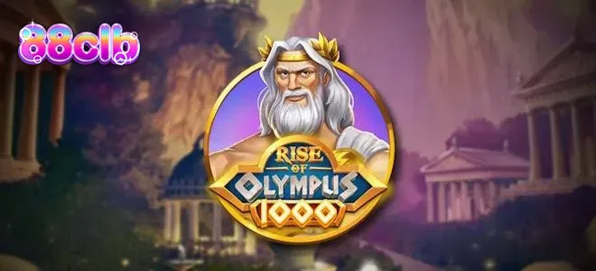 Giao diện trò chơi Rise of Olympus 1000 với các vị thần Hy Lạp